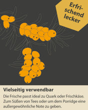 Lade das Bild in den Galerie-Viewer, Sanddorn in Honig – Fruchtiger Bioland Frühjahrsblütenhonig mit Sanddorn