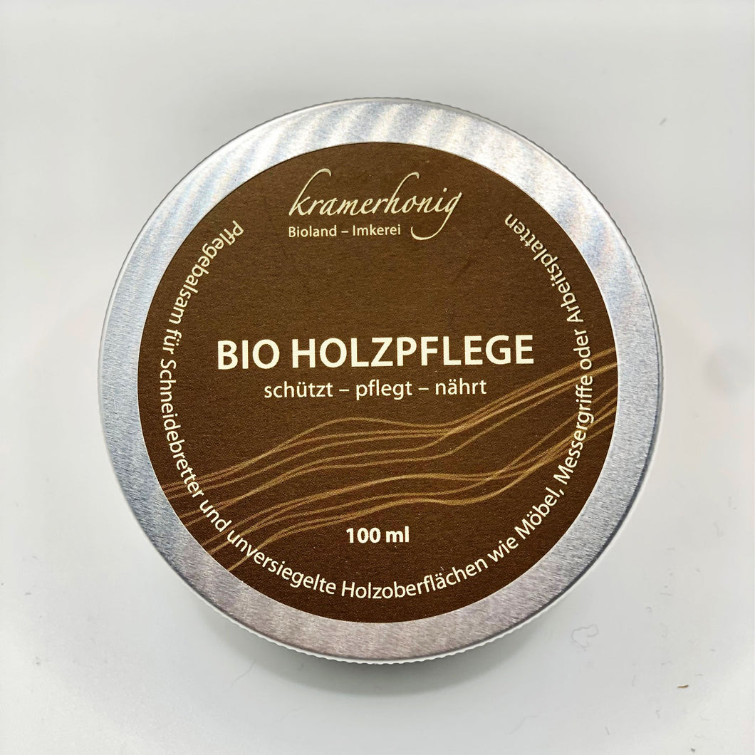 Holzpflegebalsam mit Bio-Leinenöl und Bienenwachs