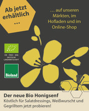 Lade das Bild in den Galerie-Viewer, Bio Honigsenf Kramerhonig – ab jetzt erhältlich auf Märkten, im Hofladen und Online-Shop, Bioland-zertifiziert
