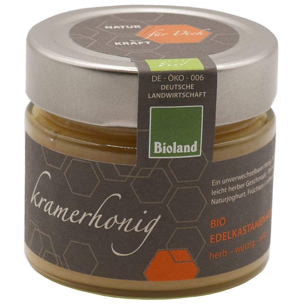 Bio Edelkastanienhonig von der Bioland-Imkerei Kramerhonig